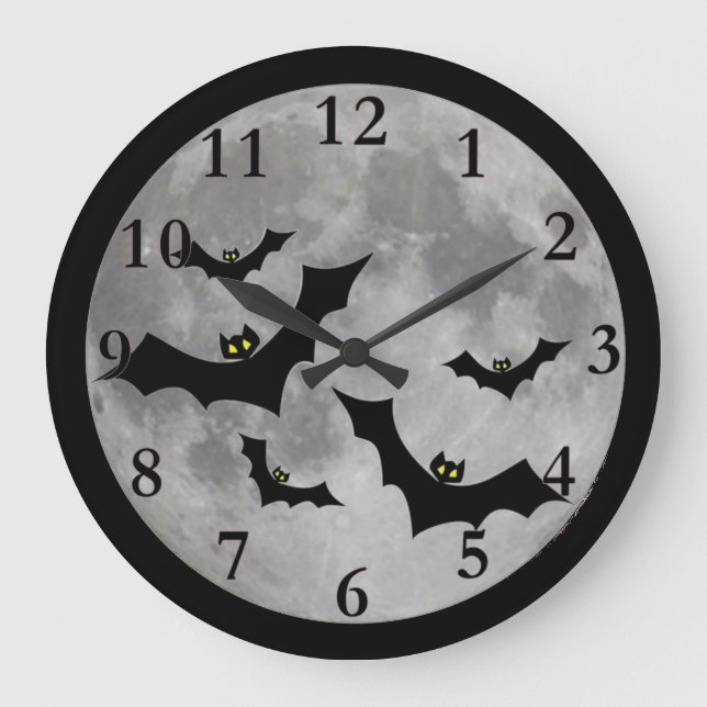 Horloge murale des chauves-souris volantes (Recto)