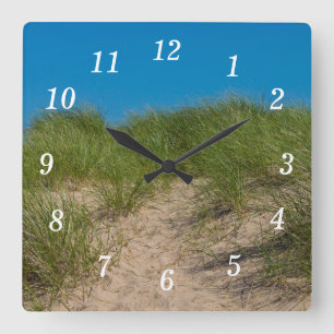 Horloge murale des dunes et de l'avoine