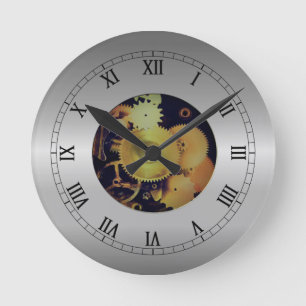 Horloge murale des effets des engrenages exposés