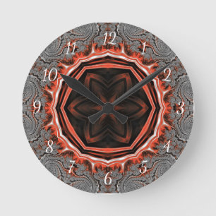 Horloge murale des flammes de Kaleidoscope