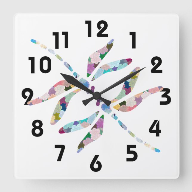 Horloge murale des libellules (Recto)