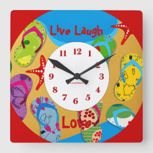 Horloge murale des loisirs d'été