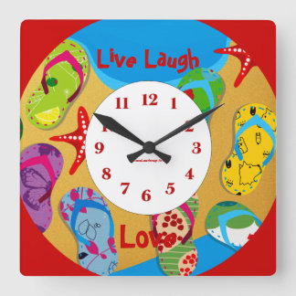 Horloge murale des loisirs d'été