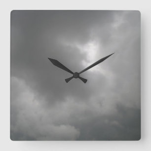 Horloge murale des nuages de tempête