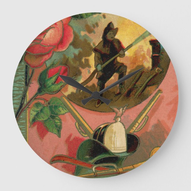 Horloge murale des pompiers des années 1880 (Recto)