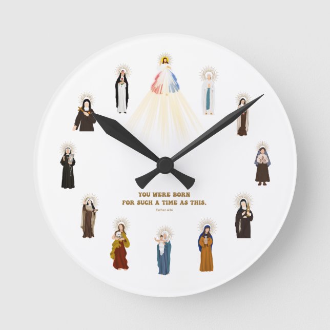 Horloge murale des Saints (Recto)