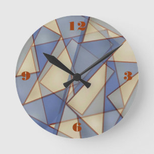 Horloge murale des triangles Abstraits