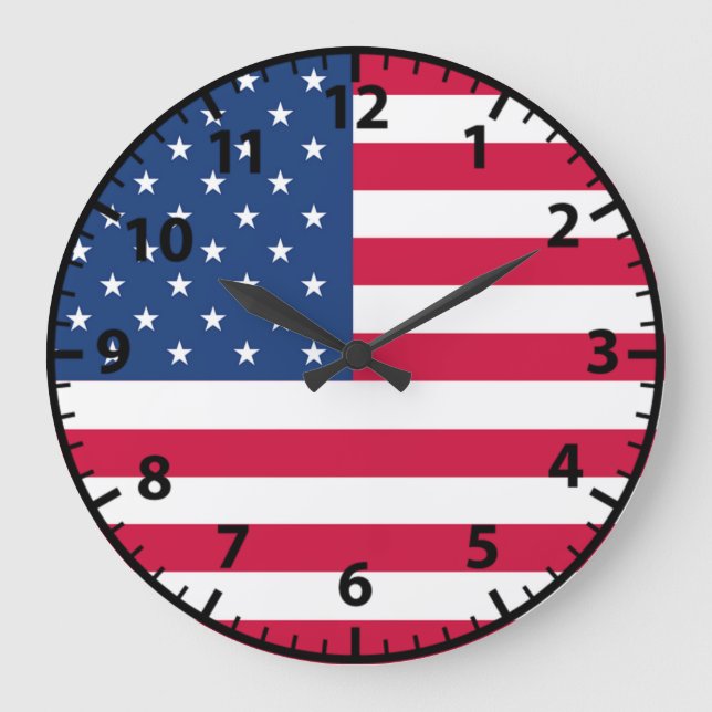 Horloge murale des vétérans patriotiques du drapea (Recto)