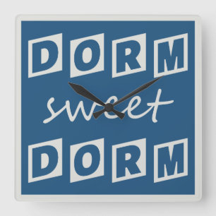 horloge murale "Dorm Sweet Dorm"