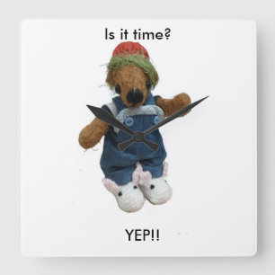 Horloge murale d'ours de Ker'Dunkedunk