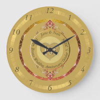 Horloge murale du 1er ou 50e anniversaire d'or