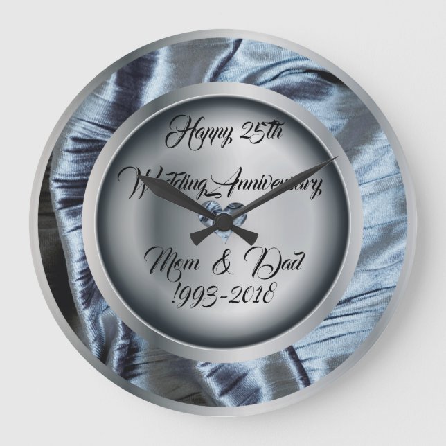 Horloge murale du 25e anniversaire du Mariage en a (Recto)