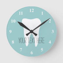 Horloge murale du bureau pour dentistes avec logo 