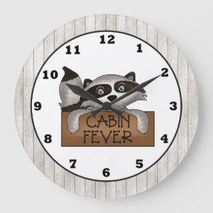 Horloge murale du Cabine Raccoon