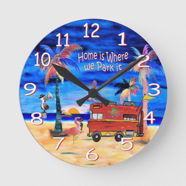 Horloge murale du caméscope rétro RV (Recto)