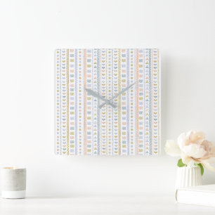 Horloge murale du Carré d'art populaire scandinave
