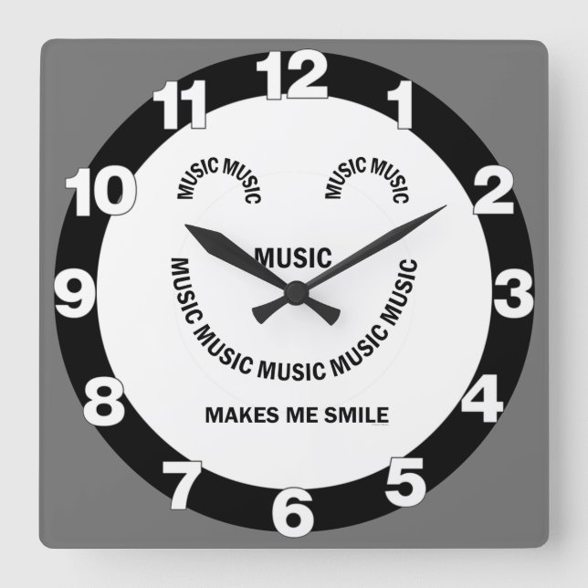 Horloge murale du Carré de sourire de musique (Recto)