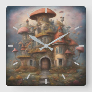 Horloge murale du champignon