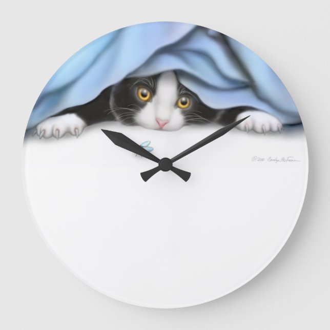 Horloge murale du chasseur de bugs Kitty (Recto)