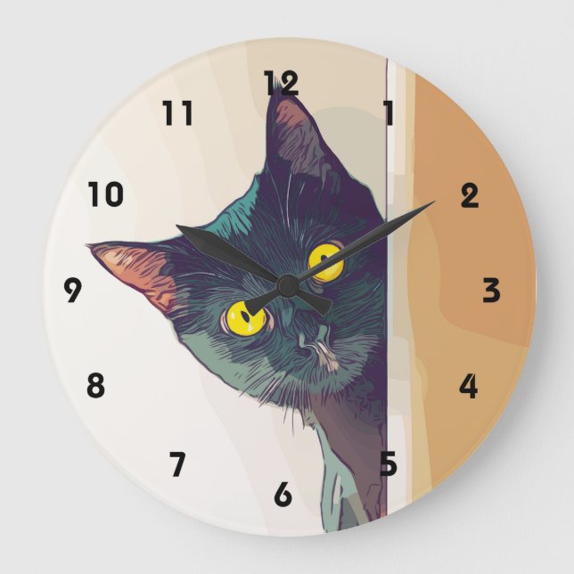 Horloge murale du chat de Pékin (Recto)