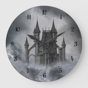 Horloge murale du château foncé