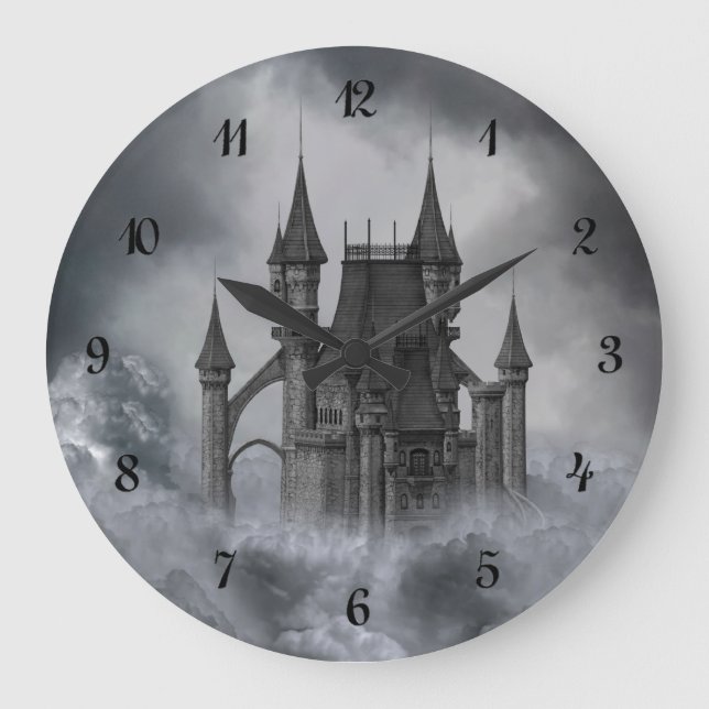 Horloge murale du château foncé (Recto)