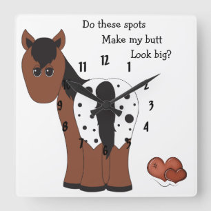 Horloge murale du cheval Big Butt Appy
