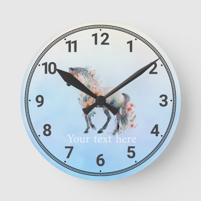 Horloge murale du cheval d'eau (Recto)