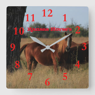 Horloge murale du Cheval du Kansas