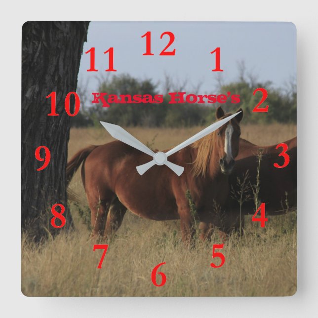 Horloge murale du Cheval du Kansas (Recto)