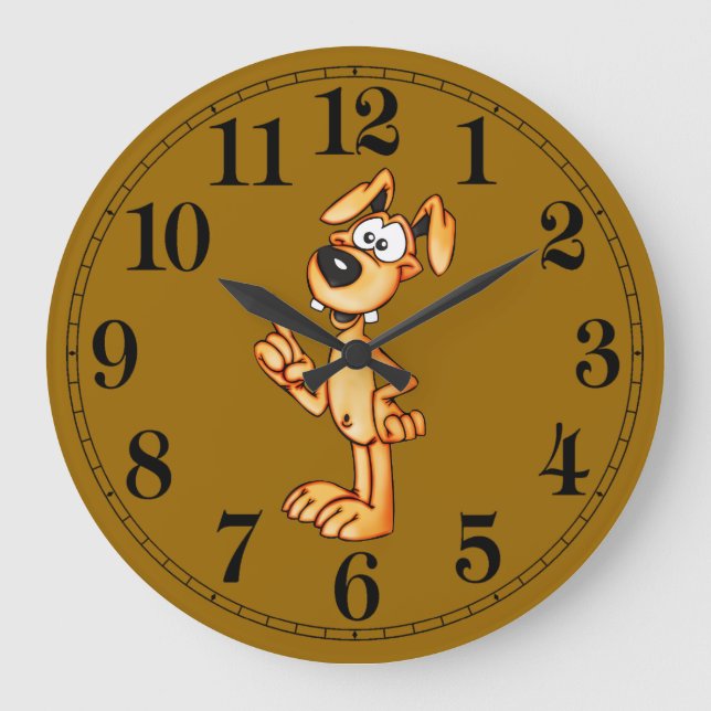 Horloge murale du chien de conférence (Recto)