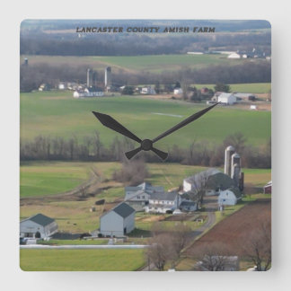 Horloge murale du comté de Lancaster Amish Farm