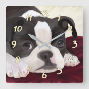 Horloge murale du courrier de Boston mignon