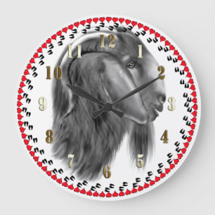 Horloge murale du croquis de chèvre