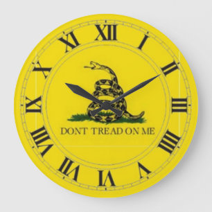 Horloge murale du drapeau de Gadsden (ne me touche