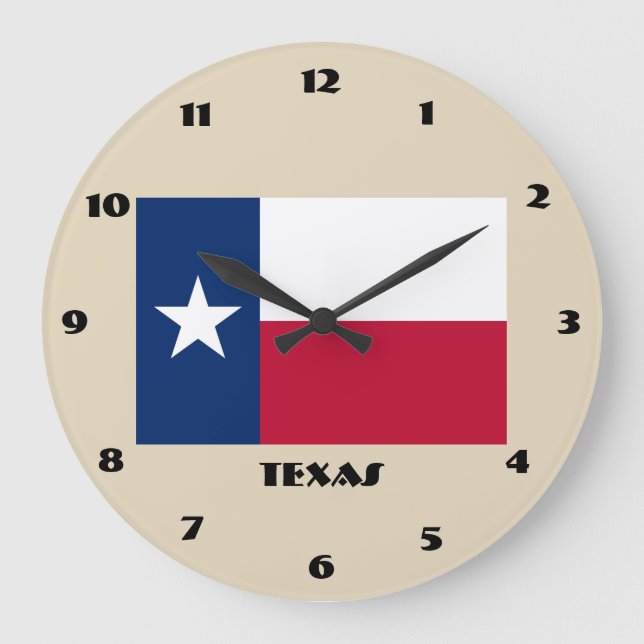 Horloge murale du drapeau du Texas (Recto)