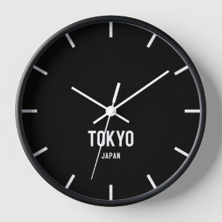 Horloge murale du fuseau horaire de Tokyo
