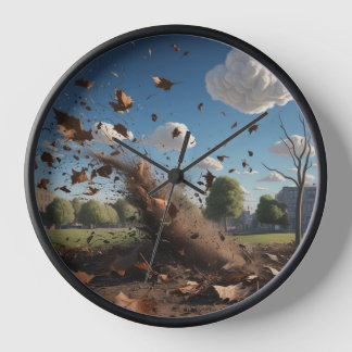 Horloge murale du jour venteux