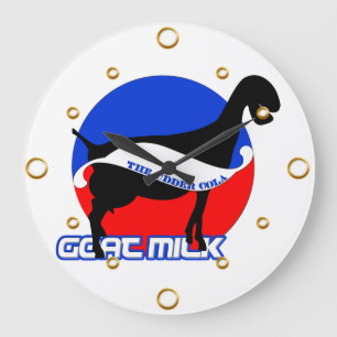 Horloge murale du lait de chèvre