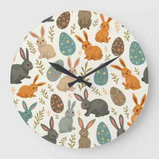 Horloge murale du lapin de Pâques
