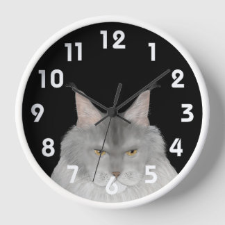 Horloge murale du Maine Coon