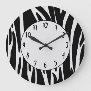 Horloge murale du Motif d'impression Zebra