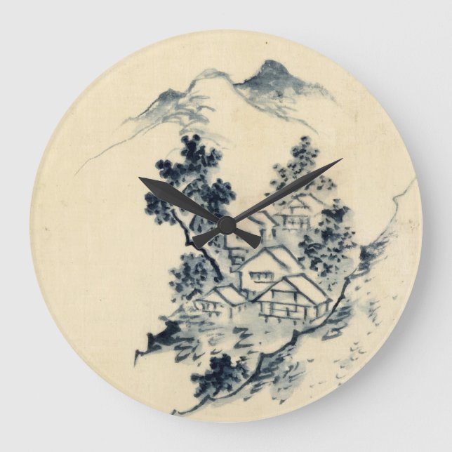 Horloge murale du paysage japonais (Recto)