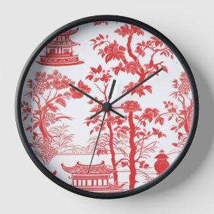 Horloge murale du PÈSE CHINOISÉRIE