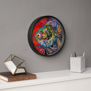 Horloge murale du poisson