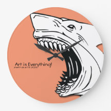 Horloge murale du requin