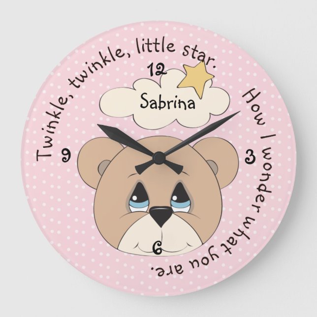 Horloge murale du rime Star Twinkle (Recto)