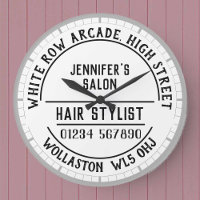 Horloge murale du salon coiffeur