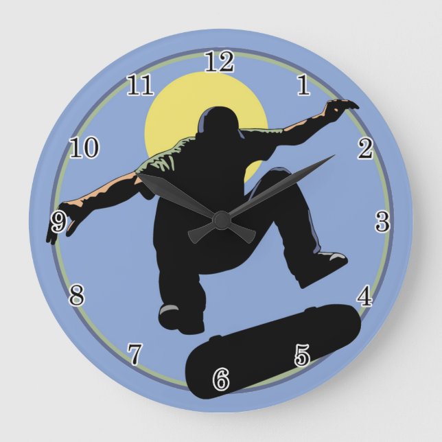 Horloge murale du skateboard (Recto)