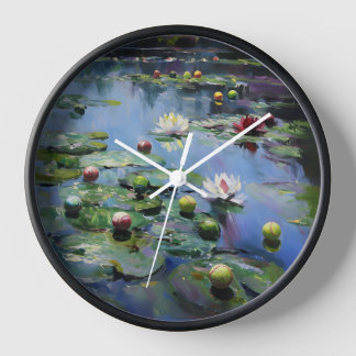 Horloge murale du softball nénuphar